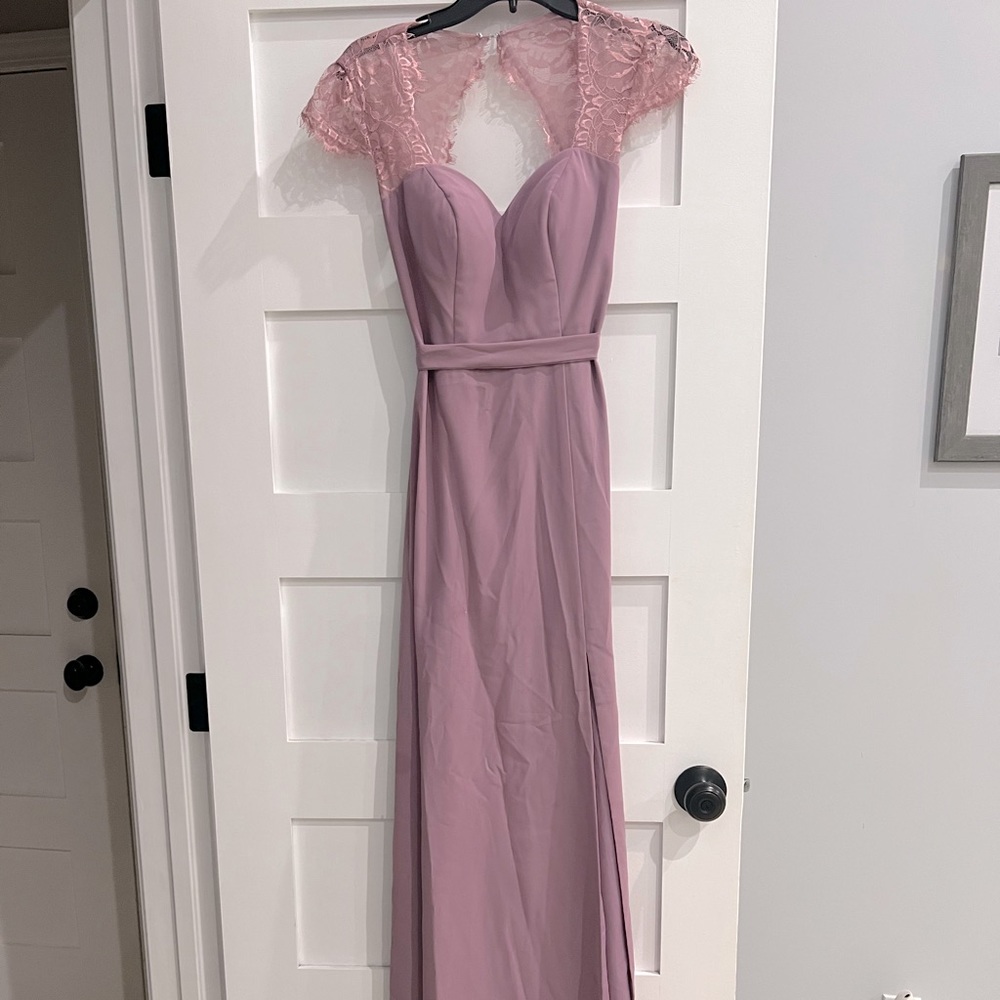 JJ’s House lavender bridesmaids dress